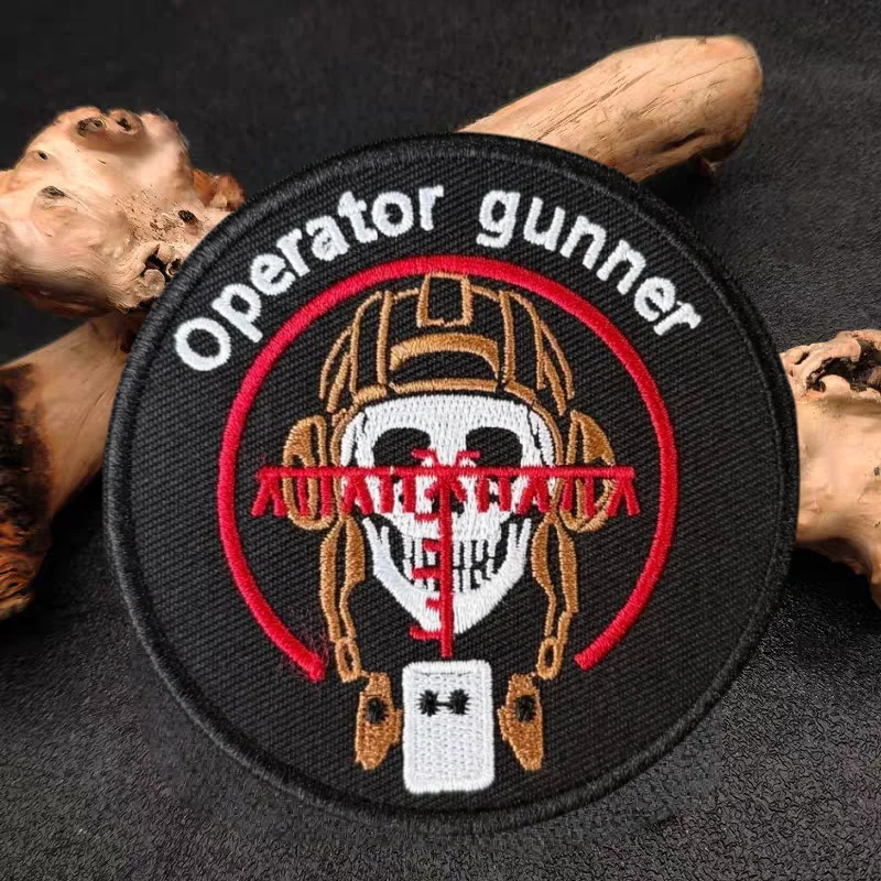 Parche bordado de operador, chaleco táctico, insignia de moral con gancho y bucle, pegatinas decorativas para mochila, parches para brazalete para ropa - imagen 3