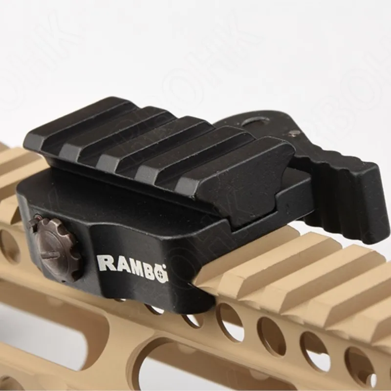 Base de aluminio del riel Picatinny del soporte del elevador QD para el uso táctico de la vista del punto rojo y de la linterna - imagen 3