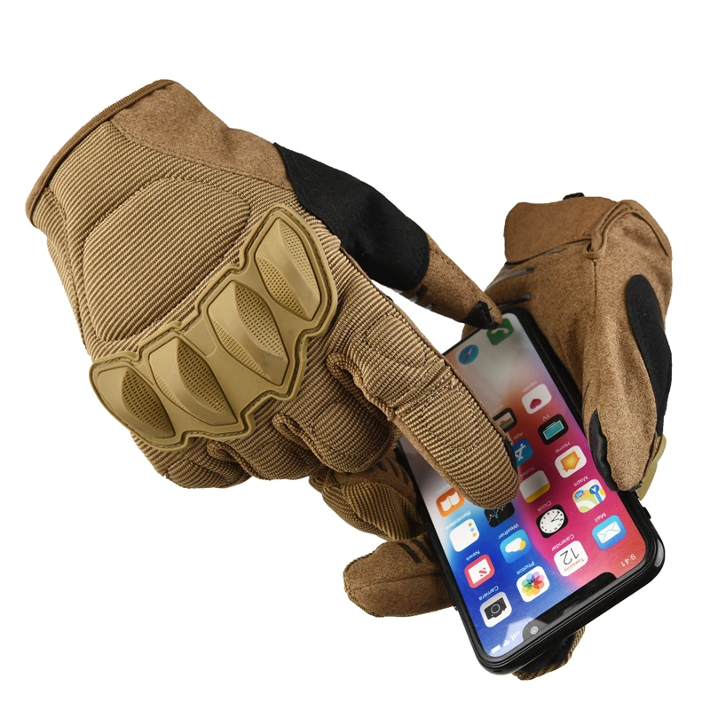 Guantes tácticos de dedo completo para pantalla táctil, Airsoft, caza, combate, deportes al aire libre, motocicleta, ciclismo - imagen 4