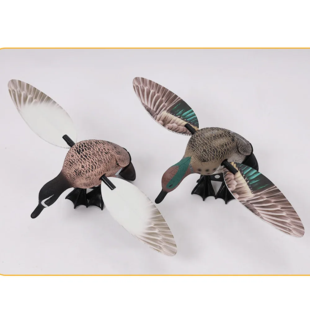 Pato salvaje de movimiento realista, mallard con señuelo magnético para caza, decoración de animales falsos para jardín de Hotel, herramientas de caza a prueba de sol - imagen 4
