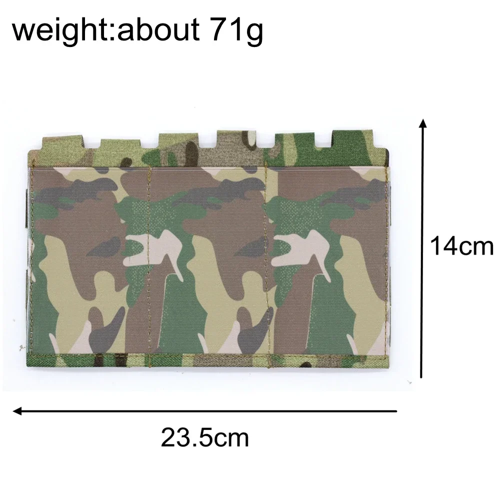 Bolsa táctica de 5,56/7,62mm, ligera, elástica, Triple Mag, accesorios del sistema Molle, riñonera, funda, bolsa funcional de camuflaje - imagen 4