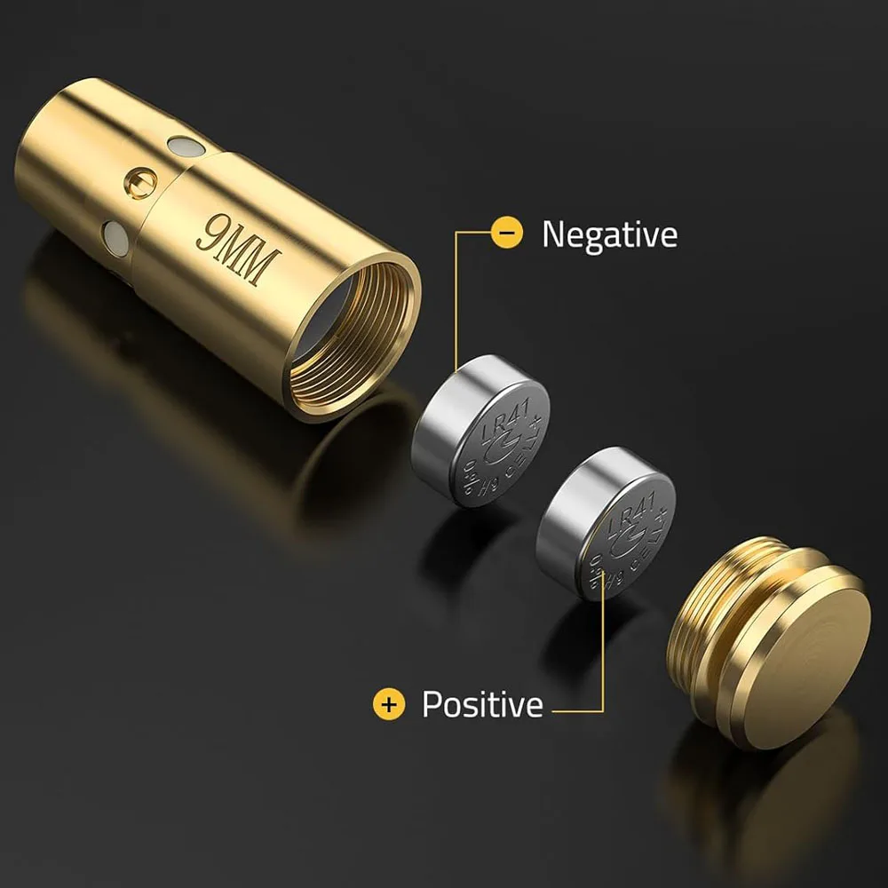 .223REM/9mm mira láser roja pistola táctica láser Boresighter cartucho Mira de cero para ajuste de alcance de caza Airsoft - imagen 2