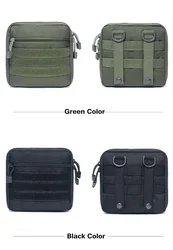 Bolsa de cintura de supervivencia al aire libre, kit médico, bolsa Molle EDC, paquete de emergencia, bolsa táctica