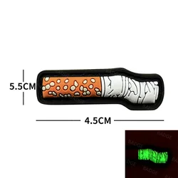 Parche tactico PVC cigarrillos con gancho trasero para mochila y gorra