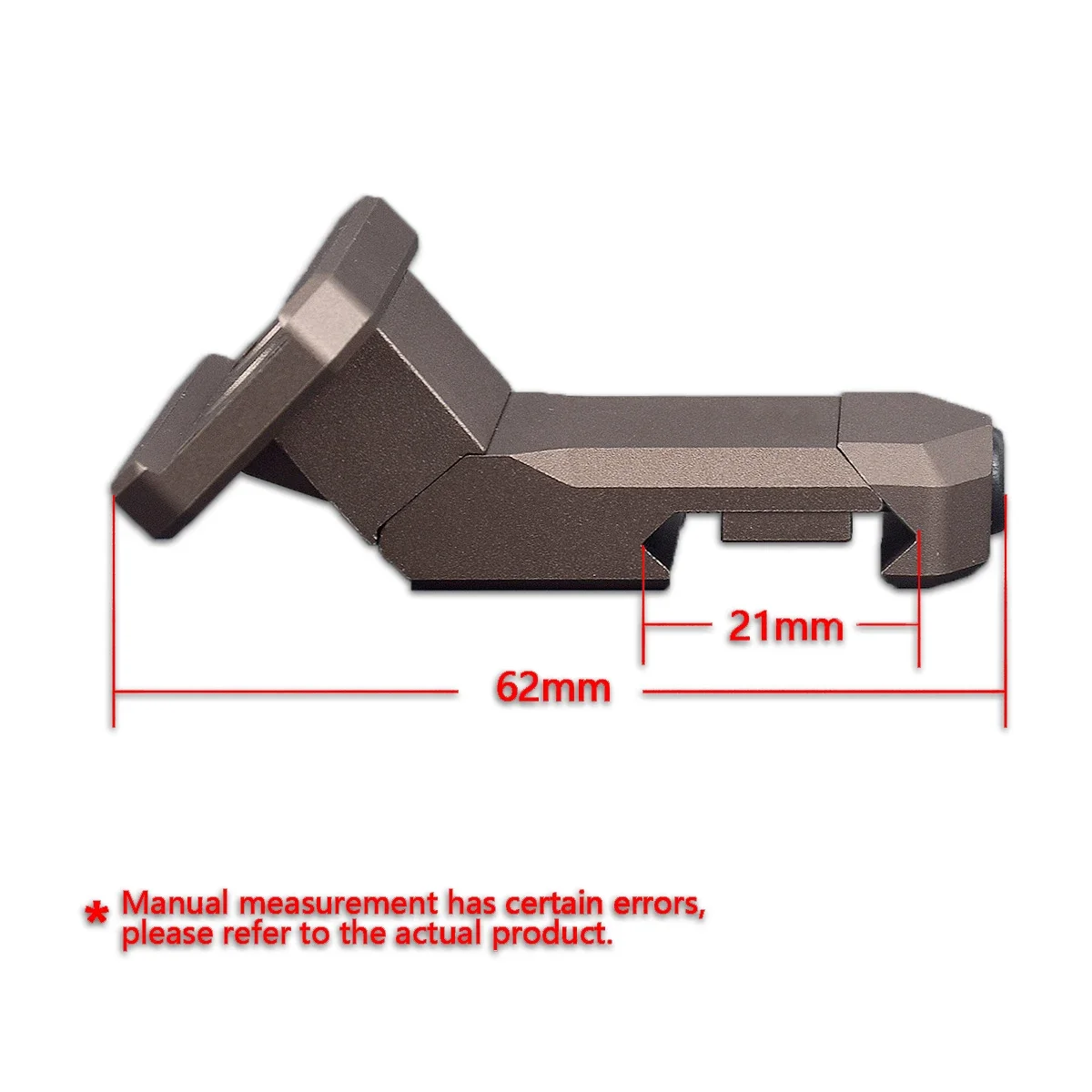 Soporte óptico compensado de Metal táctico de 35/45 grados para T01 T02 RM, instalación de múltiples tipos de soporte de Base de mira de punto rojo - imagen 3