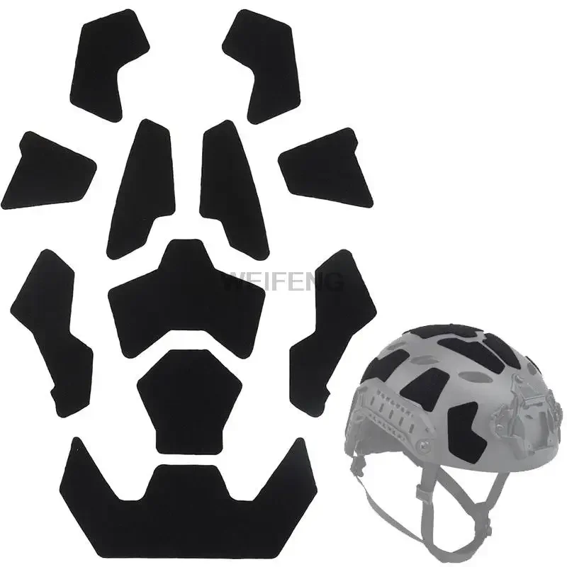 11 unids/set casco táctico pegatina mágica parches de casco rápido de corte alto sujetador de gancho y bucle accesorios de caza pegajosos - imagen 4