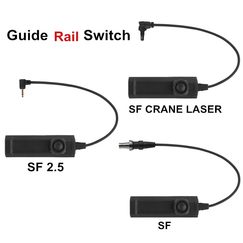 Grúa de interruptor controlada por cable de carril guía SF láser SF 2,5 MM Compatible con rieles Picatinny conector PEQ botones M-lok convenientes - imagen 3