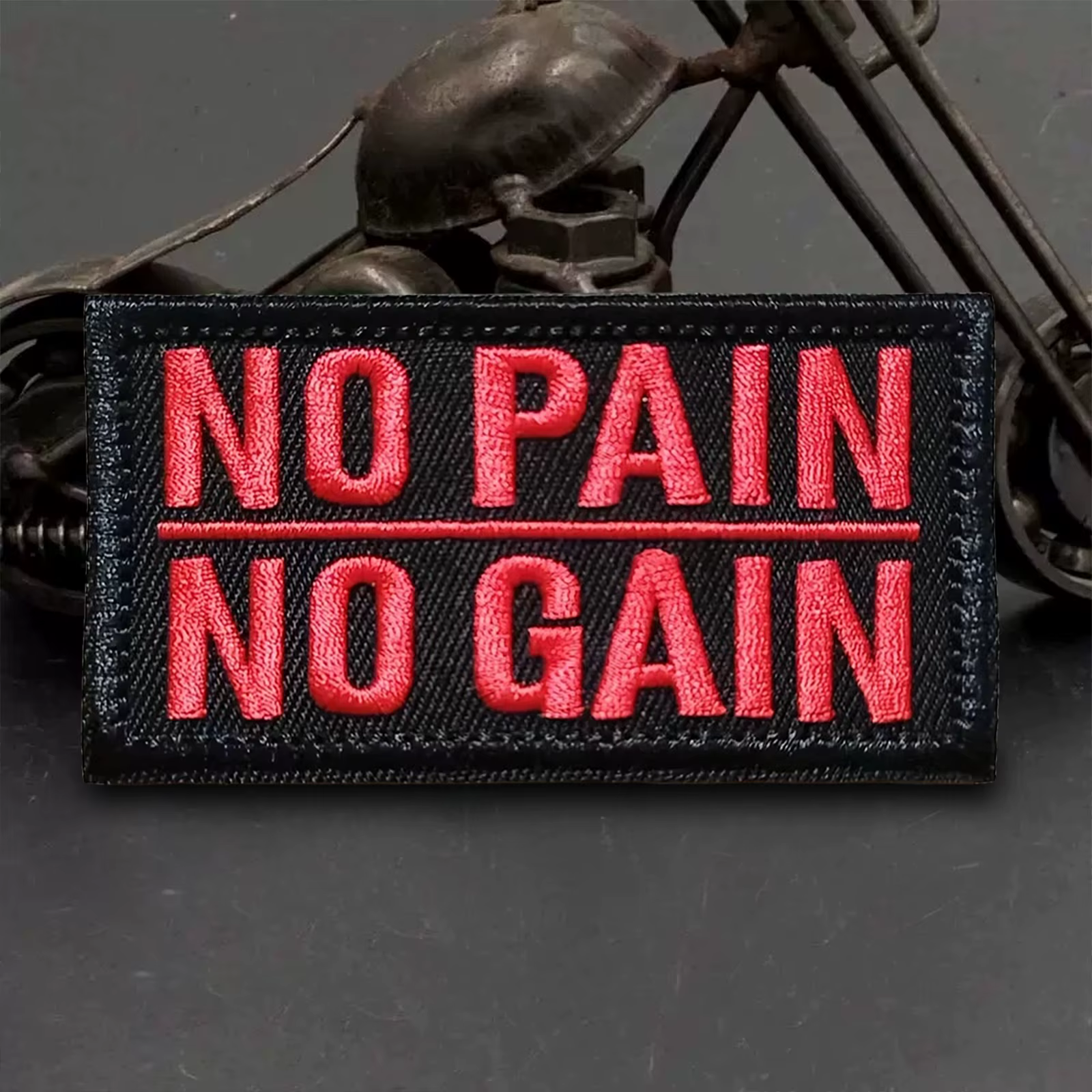 Parche Moral Táctico Bordado Velcro – No Pain No Gain - imagen 3