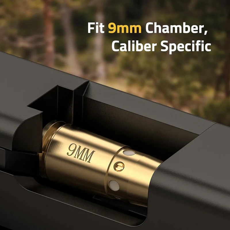 Mira de orificio láser roja, puntero de 9mm con 8 baterías, construcción de latón resistente, fácil de zurcir, mira de punto rojo RM - imagen 3