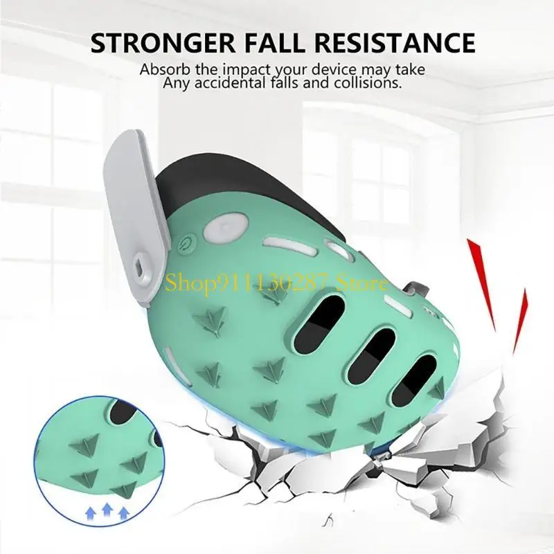 J1HC Accesorio Conjunto/4pcs para controlador cubierta protectora del auricular Quest3 - imagen 5