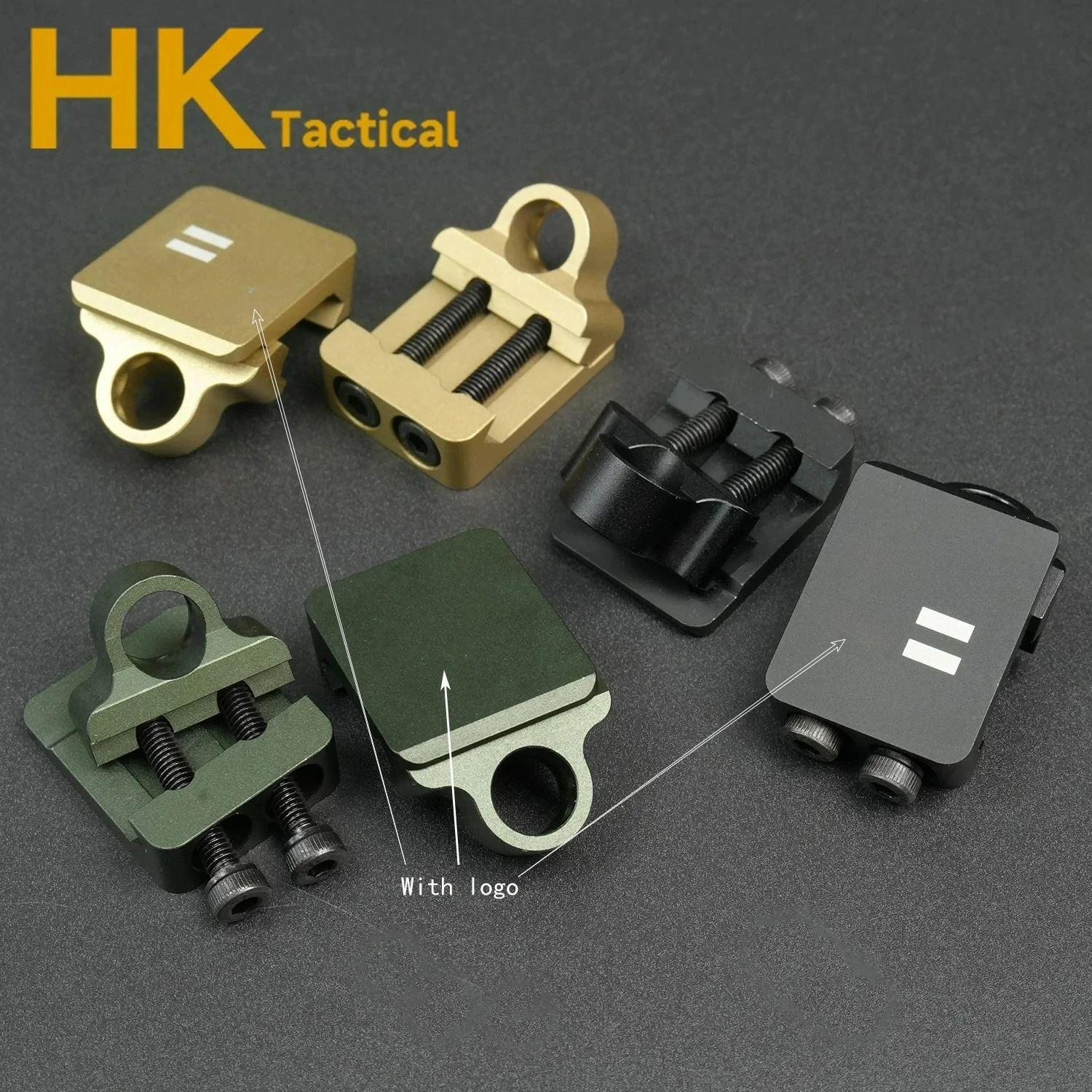 Hebilla táctica para correa de hombro al aire libre QD, hebilla de liberación rápida, correa trasera, hebilla colgante lateral, herramienta de caza compatible con riel de 20mm - imagen 2