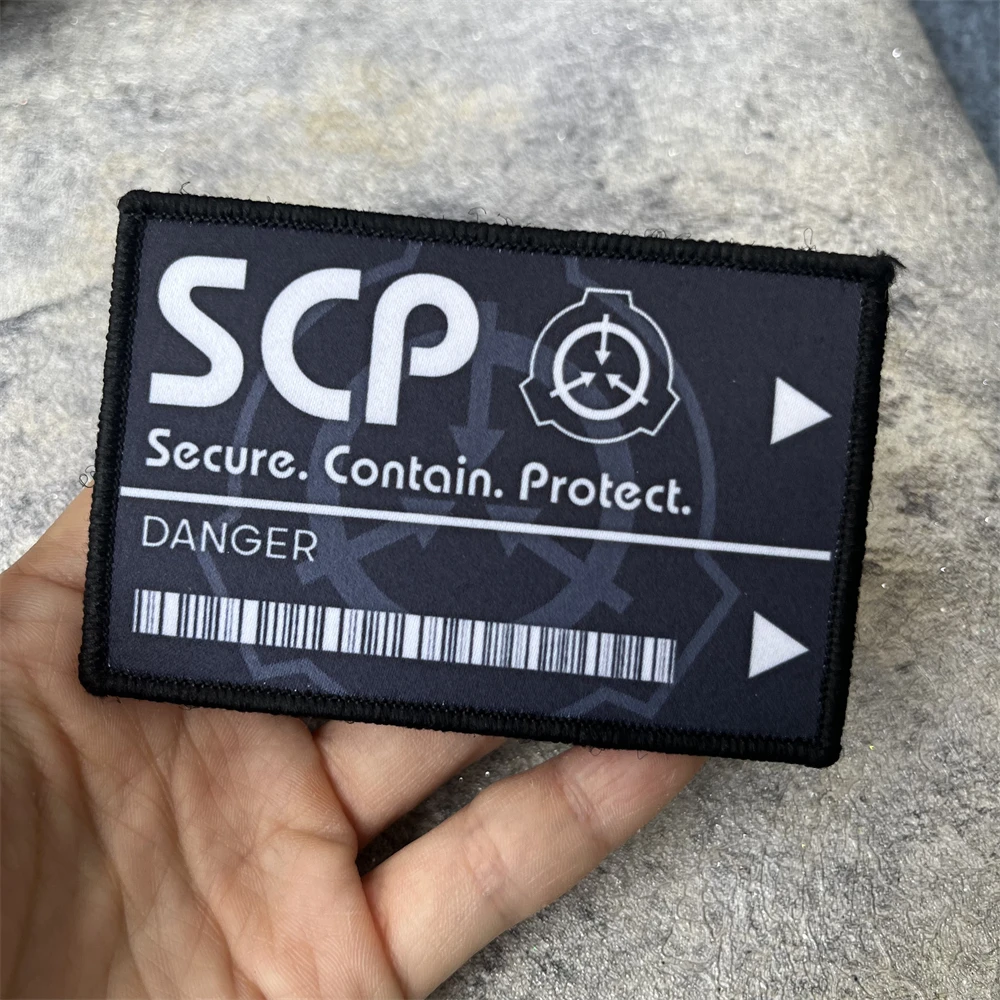Parche de base Scp, insignia de moral táctica, emblema del ejército militar, pegatina para mochila, parches impresos con gancho para ropa - imagen 3