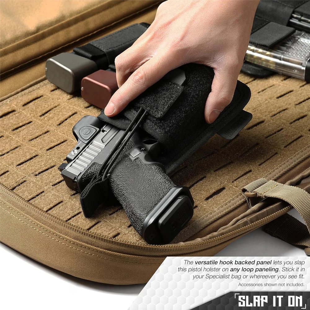 Funda táctica para pistola, bolsa portadora Universal para pistola, funda para pistola, funda para pistola de transporte oculta con Panel trasero - imagen 4