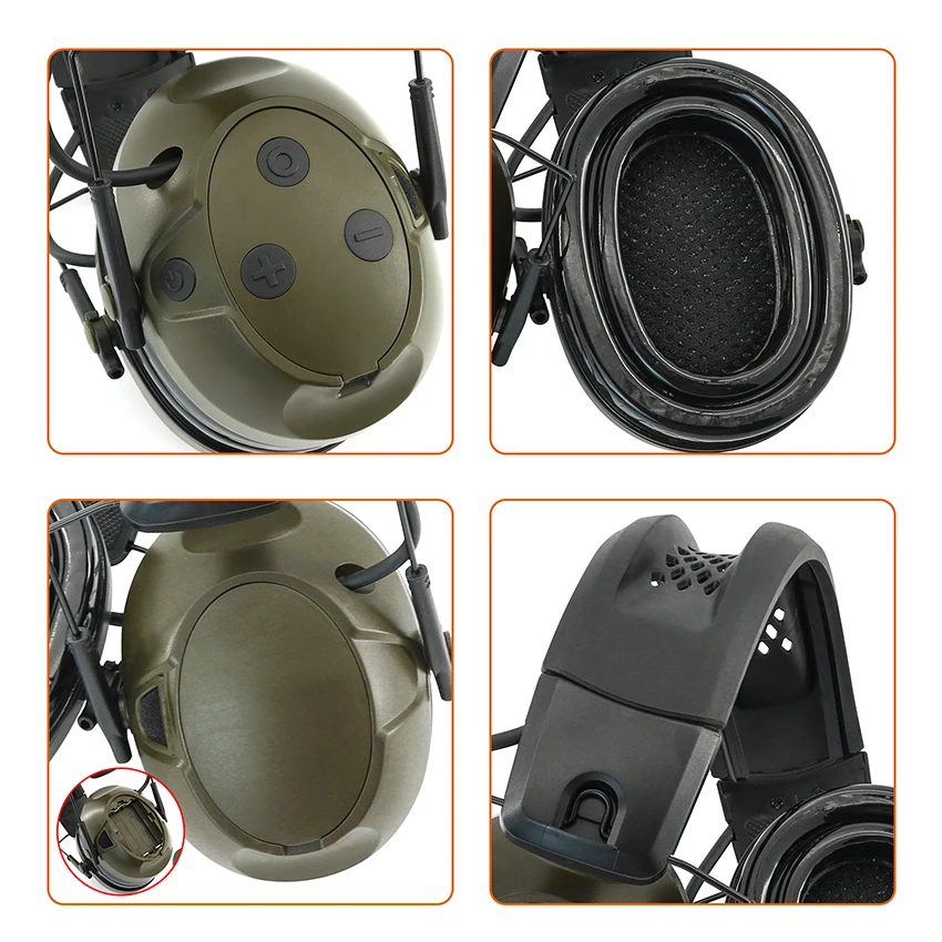 TS TAC-SKY G500 auriculares inalámbricos con bluetooth con cancelación de ruido auriculares de comunicación táctica orejeras para disparar - imagen 4