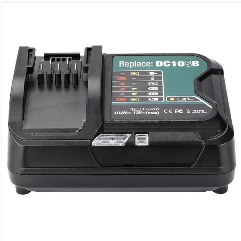El cargador rápido DC10SB es adecuado para herramientas eléctricas Makita, batería de litio DC10WD10.8-12V - imagen 2