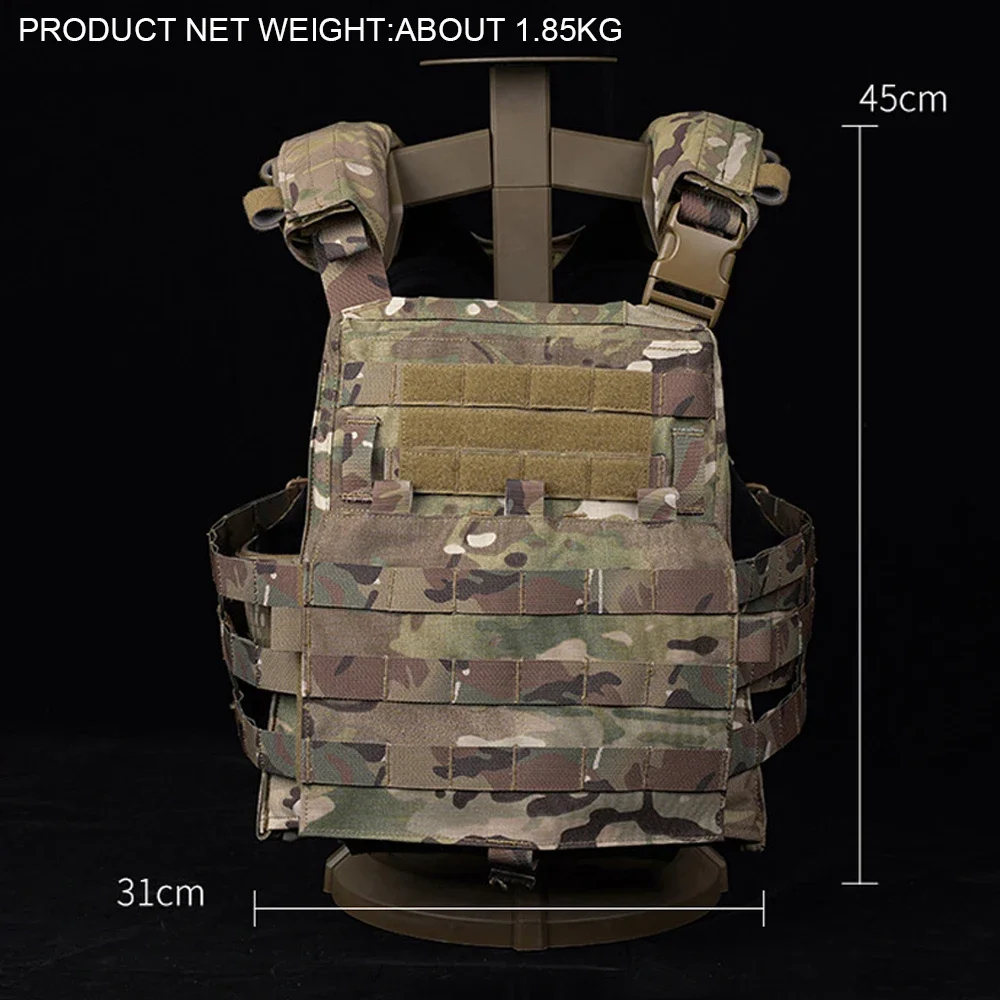 Portador de placa táctica AVS MBAV, chaleco de caza, sistema adaptable MOLLE Airsoft, armadura corporal de combate militar del ejército, chaleco multifuncional - imagen 3
