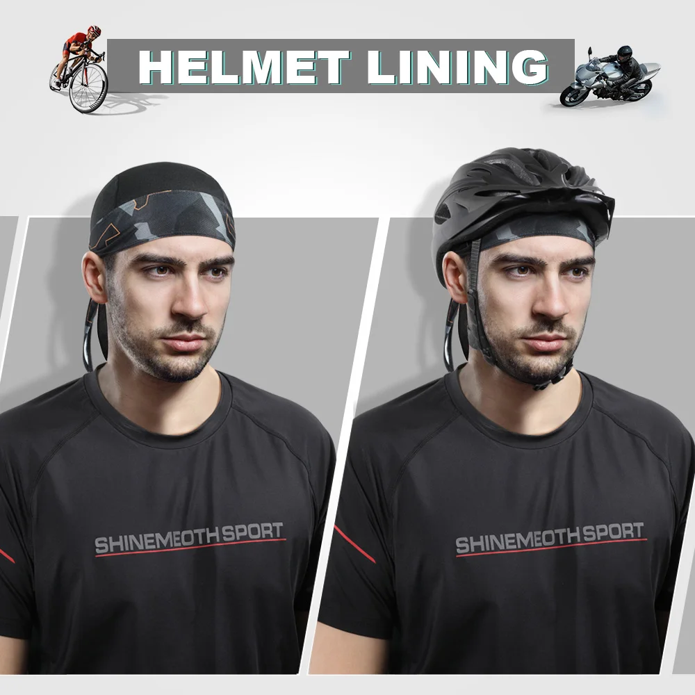 Gorro deportivo de ciclismo para hombre, gorro de pirata para correr, de secado rápido, para bicicleta, pesca, gorra de béisbol, pañuelo para la cabeza - imagen 2