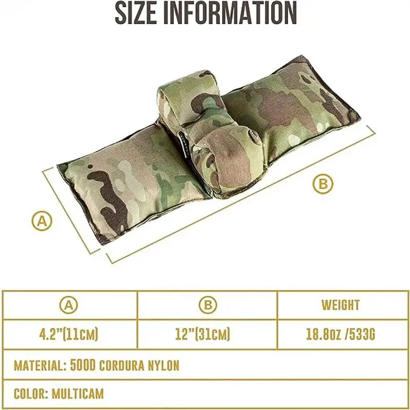 ONETIGRIS, soporte para Rifle de tiro, soporte para pistola, ventana, bolsa de descanso para pistola, Rifles de caza de nailon 500D, pistola de francotirador, accesorios de caza Airsoft - imagen 5