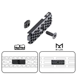 Guía de cables MLOK Keymod con interruptor de presión para airsoft