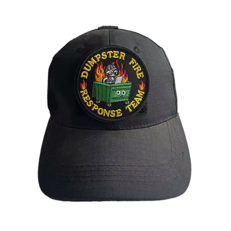 Parche bordado táctico castor enojado con cuchillo, bombero mapache - imagen 4