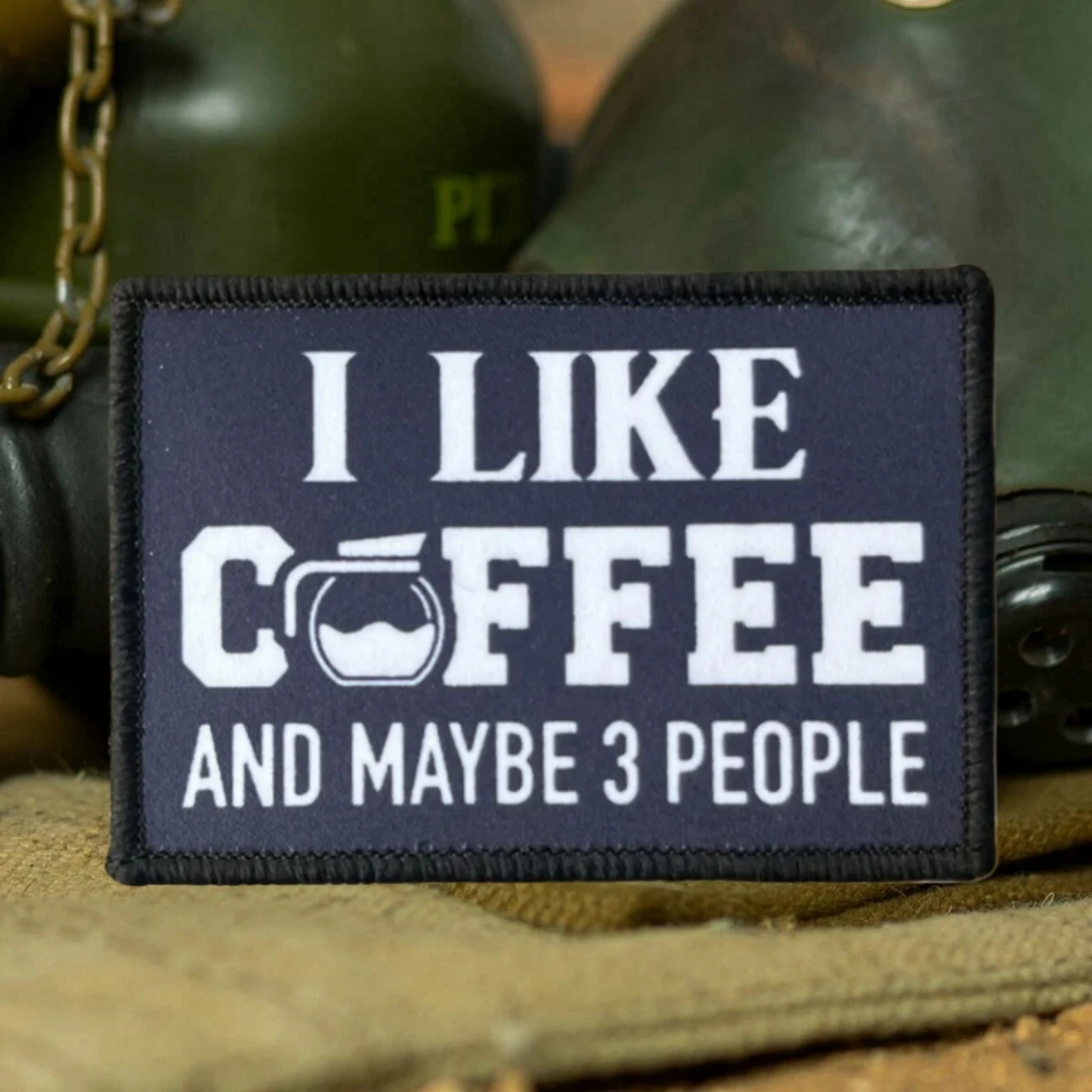 Parche táctico velcro I LIKE COFFEE para airsoft y outdoor - imagen 5