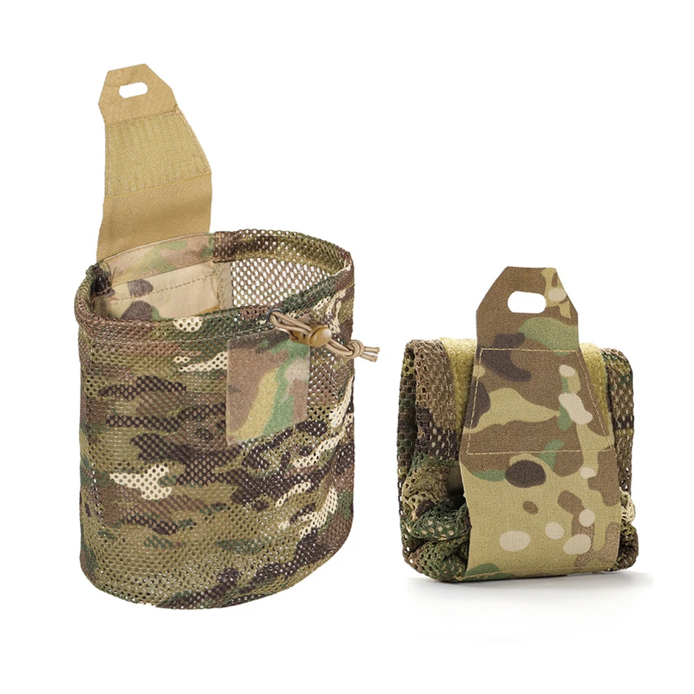 MC nuevo tipo táctico Mini Molle plegable revista malla Drop Dump bolsa táctica ROLL-UP bolsa de almacenamiento - imagen 2
