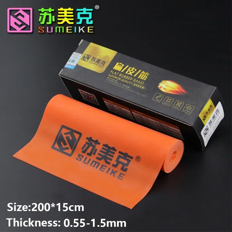 Banda de goma para tirachinas gruesa anticongelante de 2m con banda de goma plana resistente al desgaste de alta potencia y alto rebote de 0,55-1,5mm - imagen 5