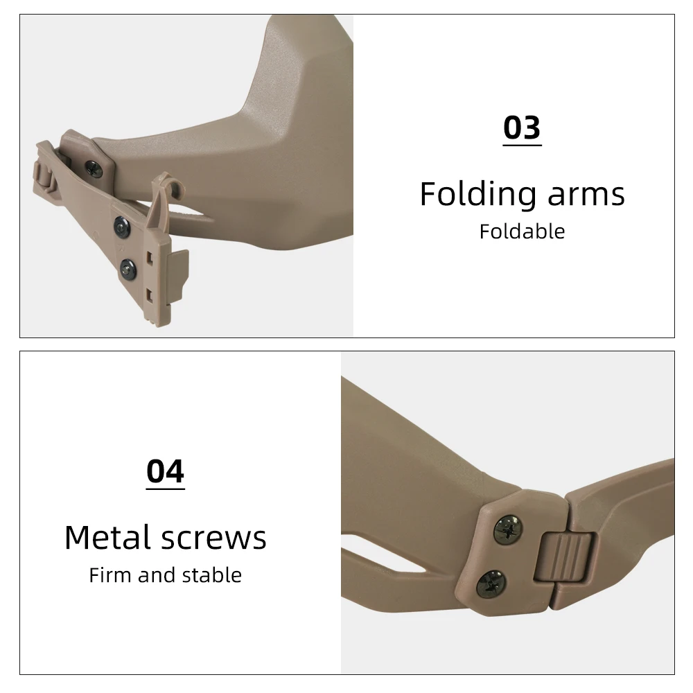 BOOIU Mascarilla táctica plegable a prueba de viento a prueba de polvo para adiestramiento al aire libre Juegos de Paintball CS Airsoft realistas - imagen 5