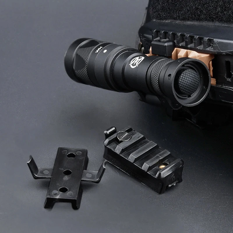 Adaptador de riel lateral para casco rápido, guía Picatinny, accesorios tácticos Airsoft, linterna Pic de 20mm, arma, soporte de luz de explorador - imagen 2