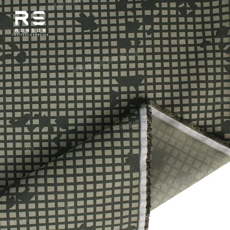 Telas de paraguas de tela a cuadros de nailon 210T de camuflaje nocturno del desierto, algodón de sarga de nailon, nailon 500D, tela de malla - imagen 3