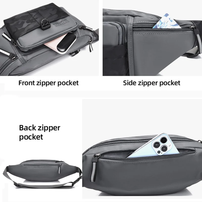 Riñonera multibolsillo para exteriores para hombre, bolsa de pecho táctica para escalada, senderismo, deportes al aire libre, caza, Camping, ciclismo, bolso de hombro RIde - imagen 5