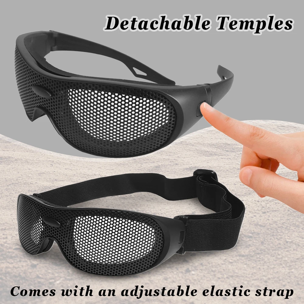 Gafas Airsoft, gafas de seguridad de malla de alambre, gafas de malla transpirables resistentes a los golpes, gafas para juegos al aire libre, tiro CS - imagen 3