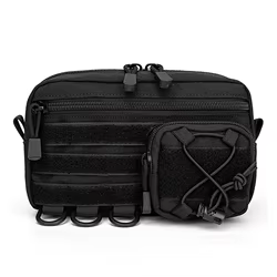 Riñonera táctica Molle con bolsillos EDC para acampada y bicicleta