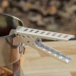 Pinza camping antideslizante resistente al calor para olla
