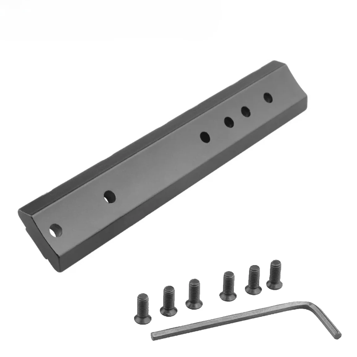 Convertidor de 11mm a 20mm, montaje en riel Picatinny, adaptador de Base de alcance de aluminio, montaje de alcance PicatinnyRail, adaptador de riel de Base curva Plnae - imagen 3