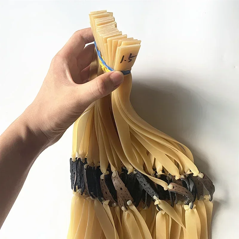 Correa de goma gruesa de 1,5/2mm de ancho, tirachinas de caza de látex de alta calidad, alta elasticidad, accesorios para exteriores - imagen 2