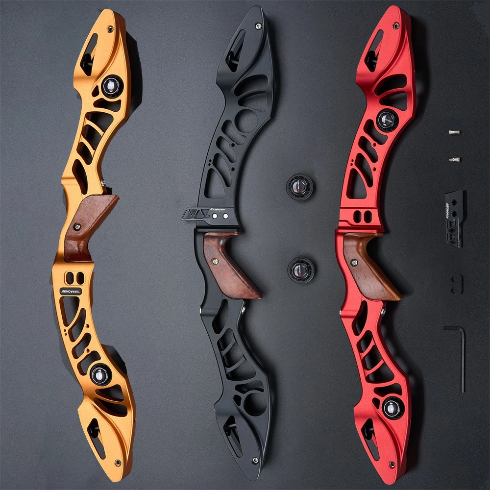 Toparchery-elevador de arco de aluminio de alta calidad ILF, 25 pulgadas, Material CNC para arco de competición recurvo, accesorios de tiro al aire libre - imagen 2