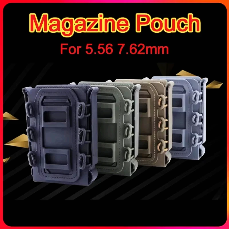 Bolsa táctica para revistas Molle para AR15 M4 5,56 7,62 bolsas Fast Mag cinturones de caza caja ajustable de liberación rápida Mag - imagen 3