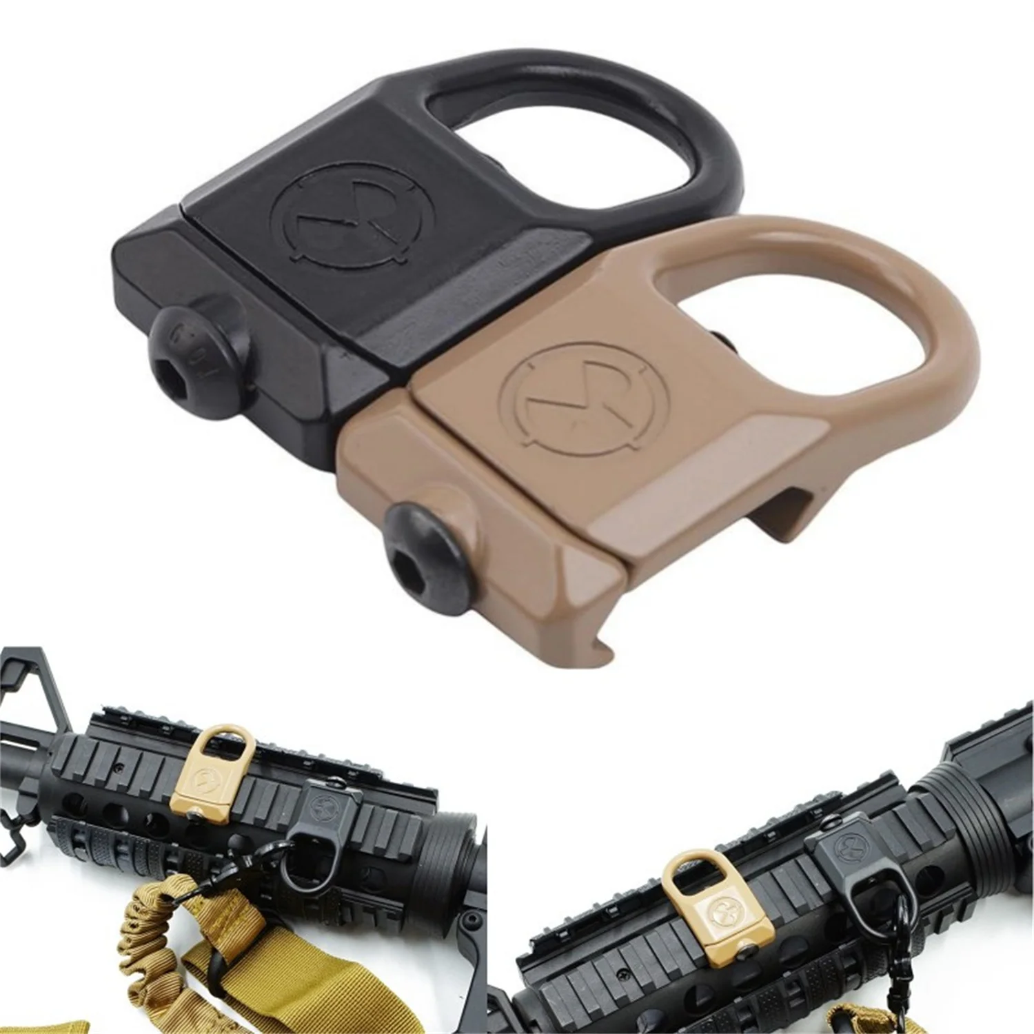 Hebilla táctica RSA GBB separación rápida adaptador QD Sling 20mm - imagen 2