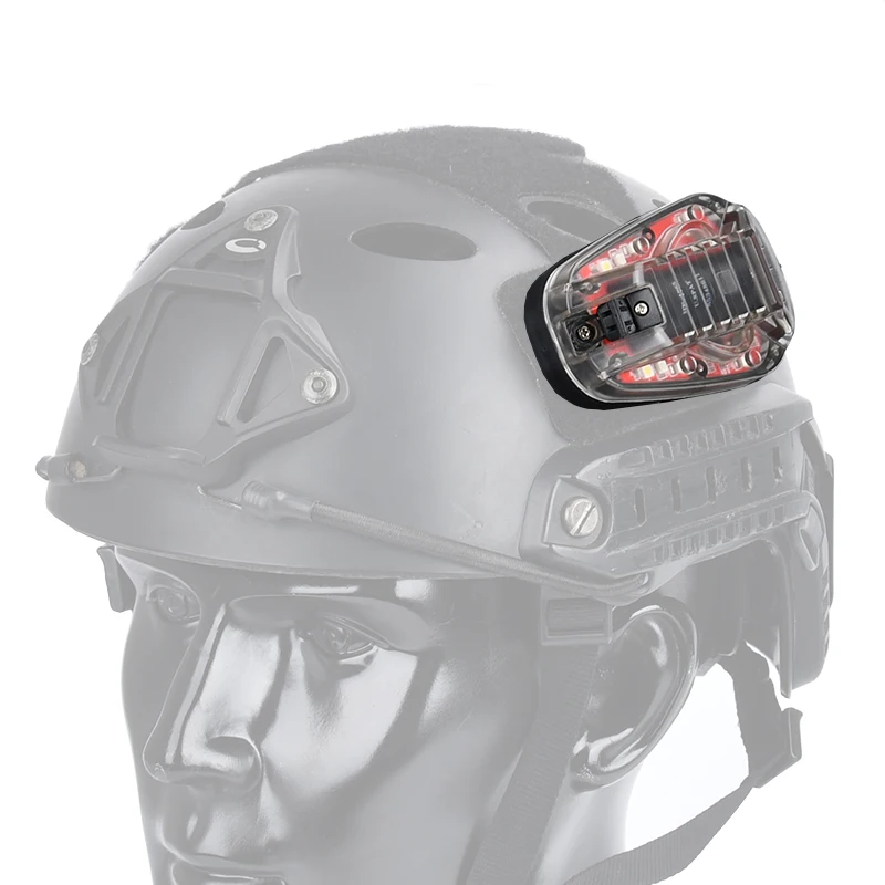 WADSN casco rápido impermeable para exteriores, lámpara de Flash de señal de seguridad de supervivencia, estroboscópica IR, rojo y verde, HEL STAR 6 GEN3 Airsoft - imagen 2