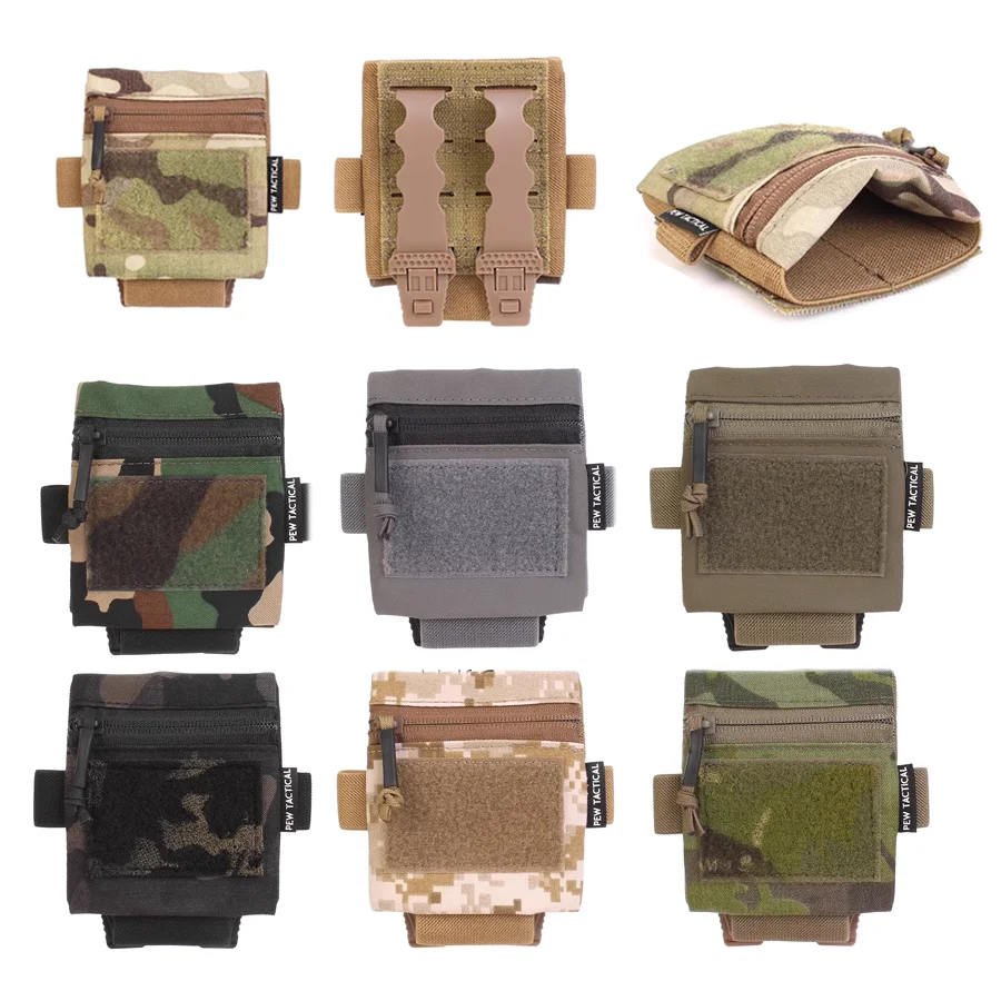 Chaleco táctico multiusos para caza, accesorios Molle, bolsa varios para cuaderno, tamaño B7, Bloc de notas, bolsa de almacenamiento para cuaderno