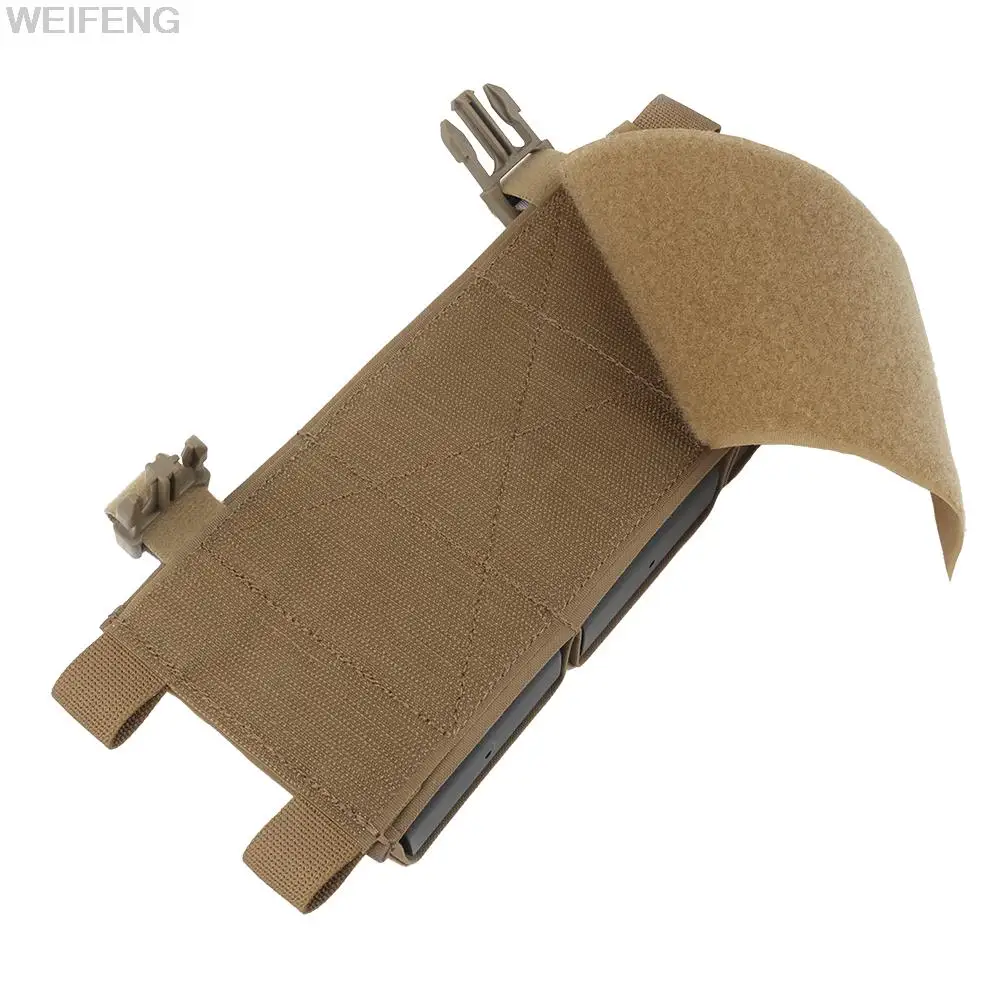 Bolsa táctica de Triple cargador de 5,56/7,62mm, chaleco militar, aparejo de pecho, placa frontal, bolsa Mag con solapa integrada, gancho, bolsa Mag - imagen 5