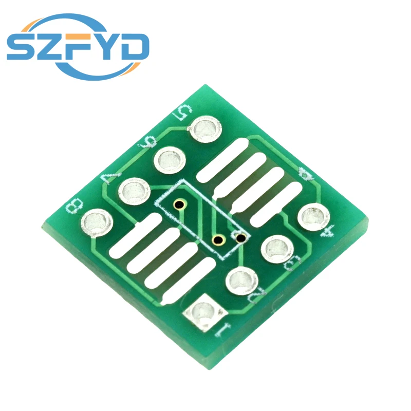 20/50/100 Uds SMD a DIP adaptador convertidor SOP8 SSOP8 TSSOP8 placa adaptadora módulo adaptadores placa 0,65mm 1,27mm - imagen 3