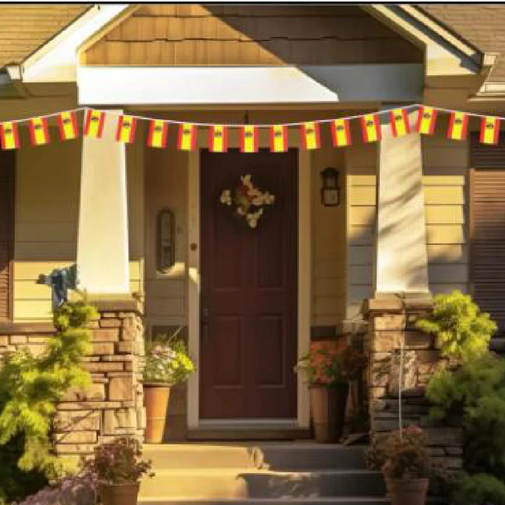 FLAGLINK 14x21cm 20x30cm bandera de banderines de España bandera colgante decorativa 24 uds/cadena ES bandera española - imagen 2