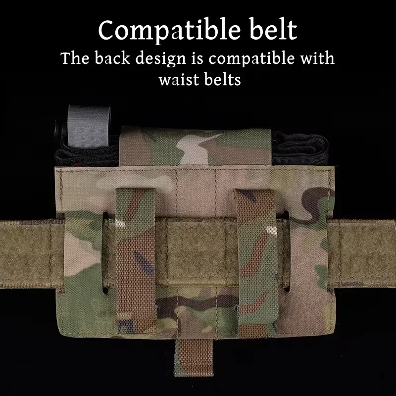Riñonera táctica de primeros auxilios, bolsa IFAS IFAK, chaleco portador de placa Individual, bolsillo MOLLE médico con soporte de torniquete, equipo MED - imagen 5