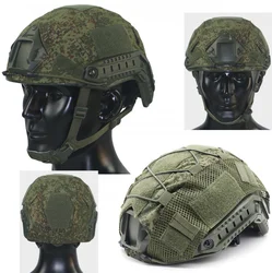 Cubierta de casco de juego de Paintball táctico de caza rápida de camuflaje ruso EMR, tela para casco rápido
