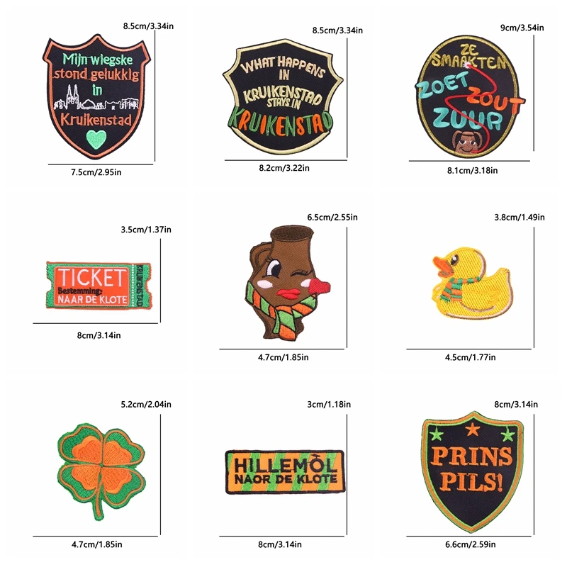 Parche bordado Carnaval Países Bajos emblema Kruikenstad para planchar - imagen 3