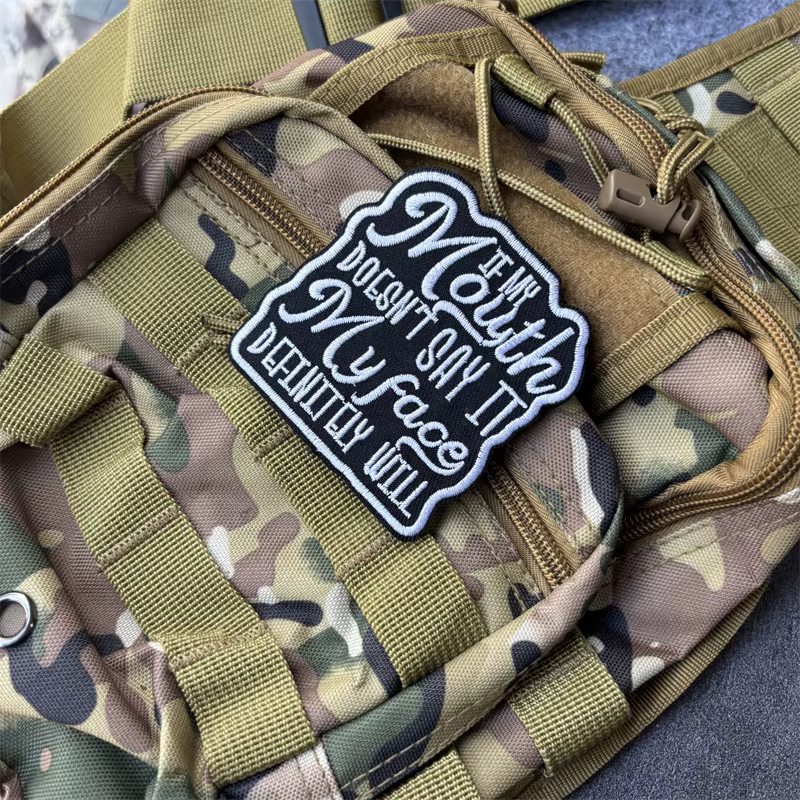 Parche táctico bordado – Insignia moral Velcro para mochila o brazalete
