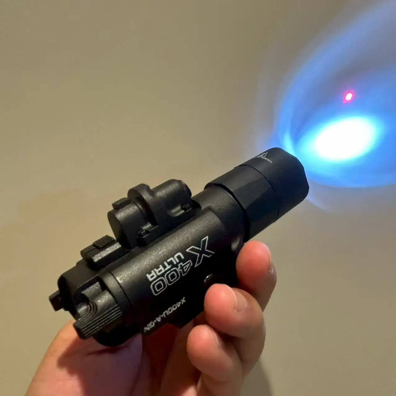 Linterna láser infrarrojo rojo 20mm X400 nylon con luz LED brillante - imagen 4