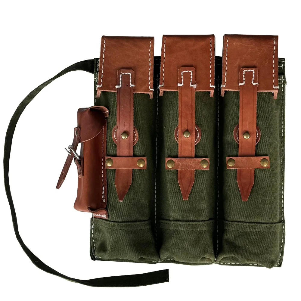 Ww2 P44 Paquete de equipo alemán WW2 Bolsa de almacenamiento de revistas portátil para exteriores Alemania MP44 Kit de Alemania - imagen 5